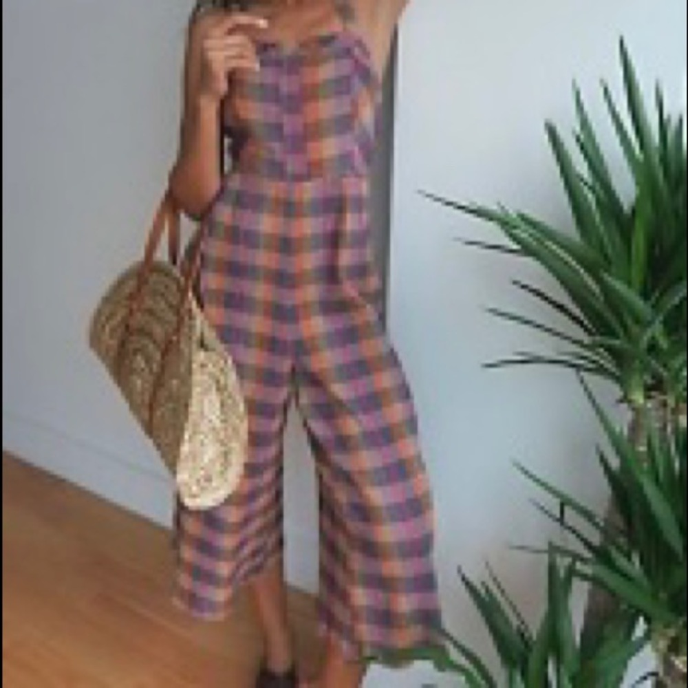 Free people Zuzu jumpsuit indigo plum